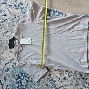 Golfino mens sz 38 / Medium gray golf polo